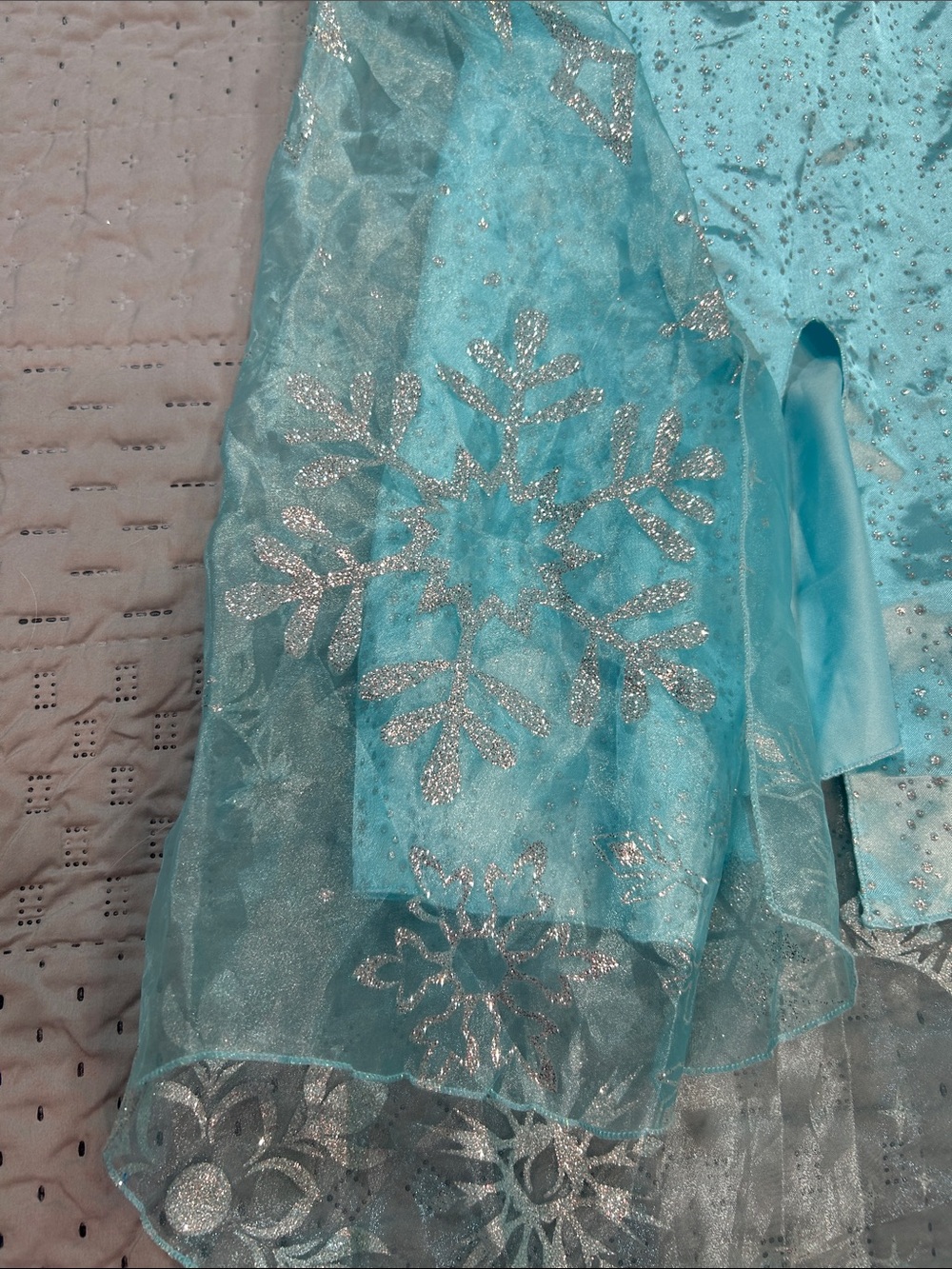 Pixar Elsa dress Blue Sparkle Princess Kids Costume Dress 7/8 - Picture 5 of 10